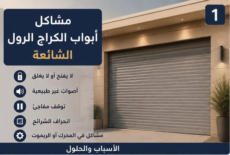 مشاكل أبواب الكراج الرول الشائعة وأسباب الأعطال