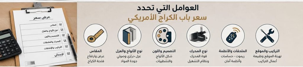 العوامل التي تحدد سعر باب الكراج الأمريكي