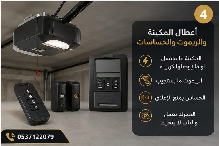 أعطال مكينة وريموت باب الأمريكي